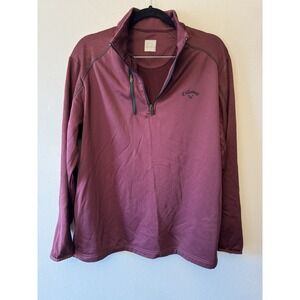 Unisex Maroon Callaway Golf Pullover Size XL